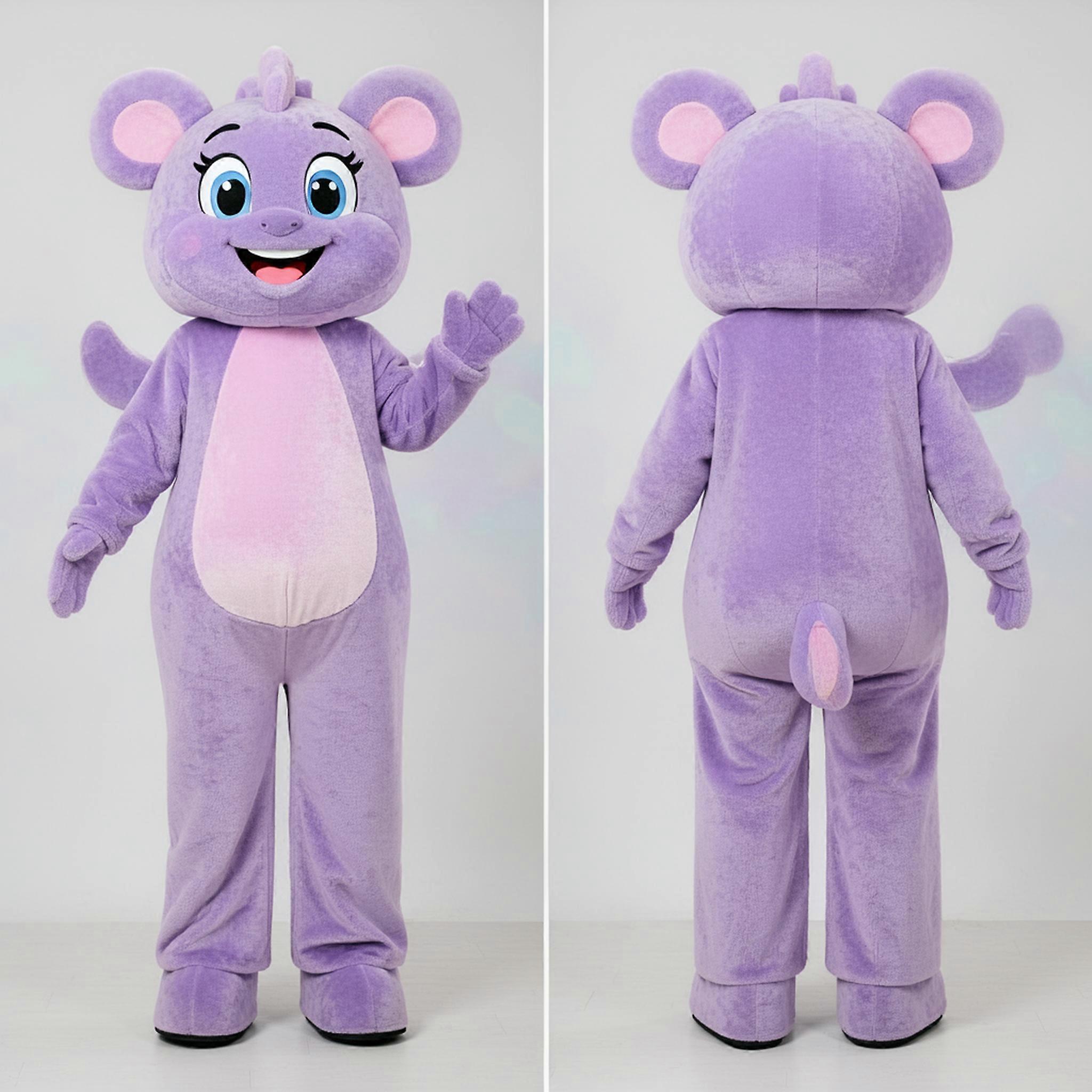 MASTICOT Lavender Tall Friendly Stilt Walker Mascot
