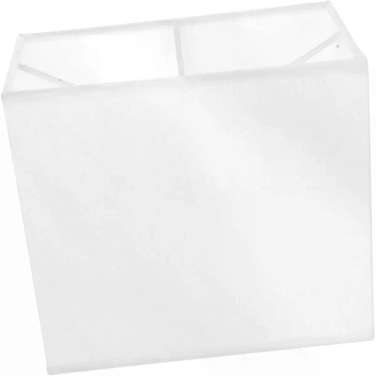 White Lamp Shade for Floor Lamps E27 Rectangular Cloth