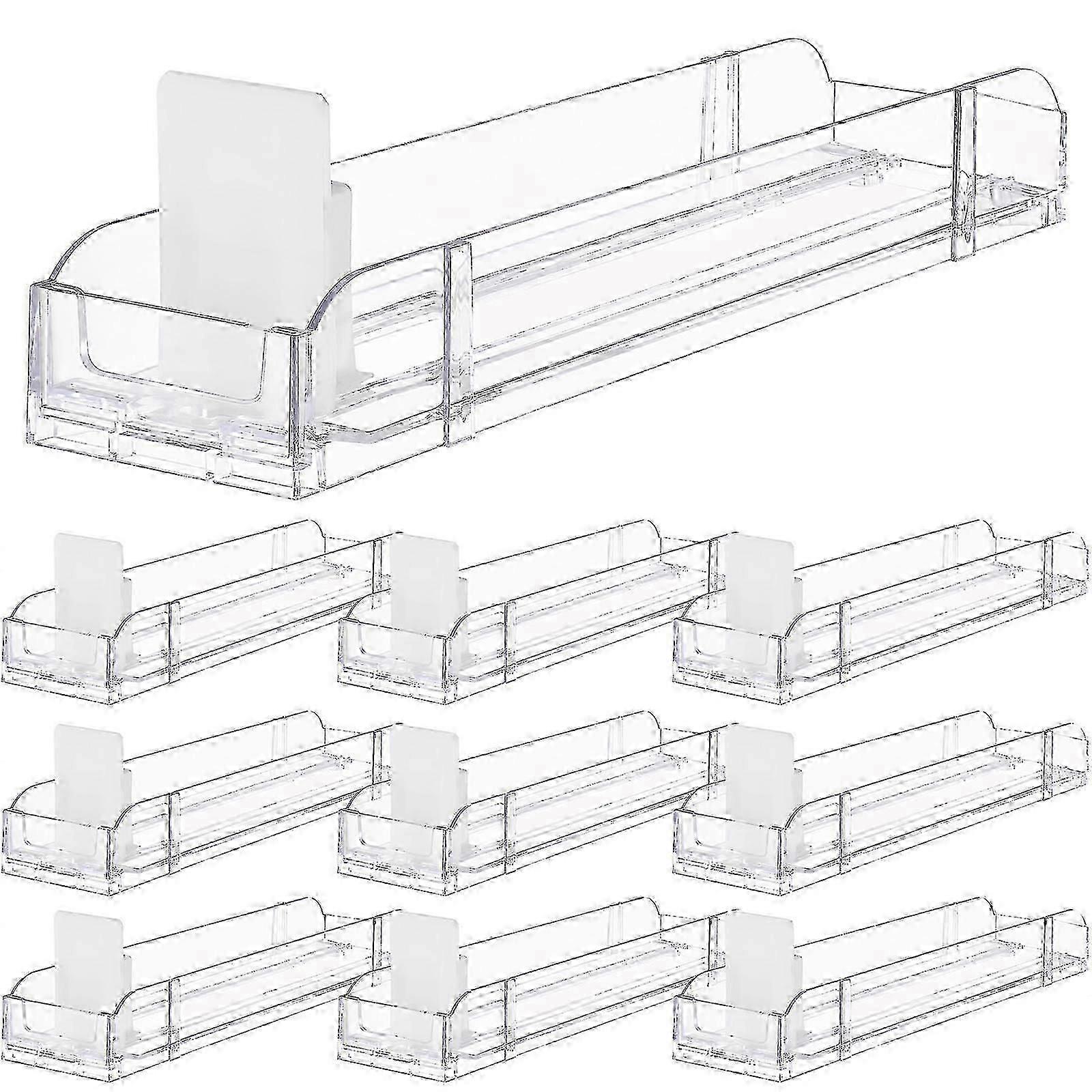 10pcs Acrylic Auto Push Cigarette Showcase Display Racks Automatic Holder