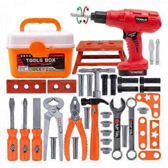 Kids Power Tool Set Electric Drill ABS