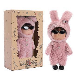 Poseable Mini Doll Set With Replaceable Companion Figures