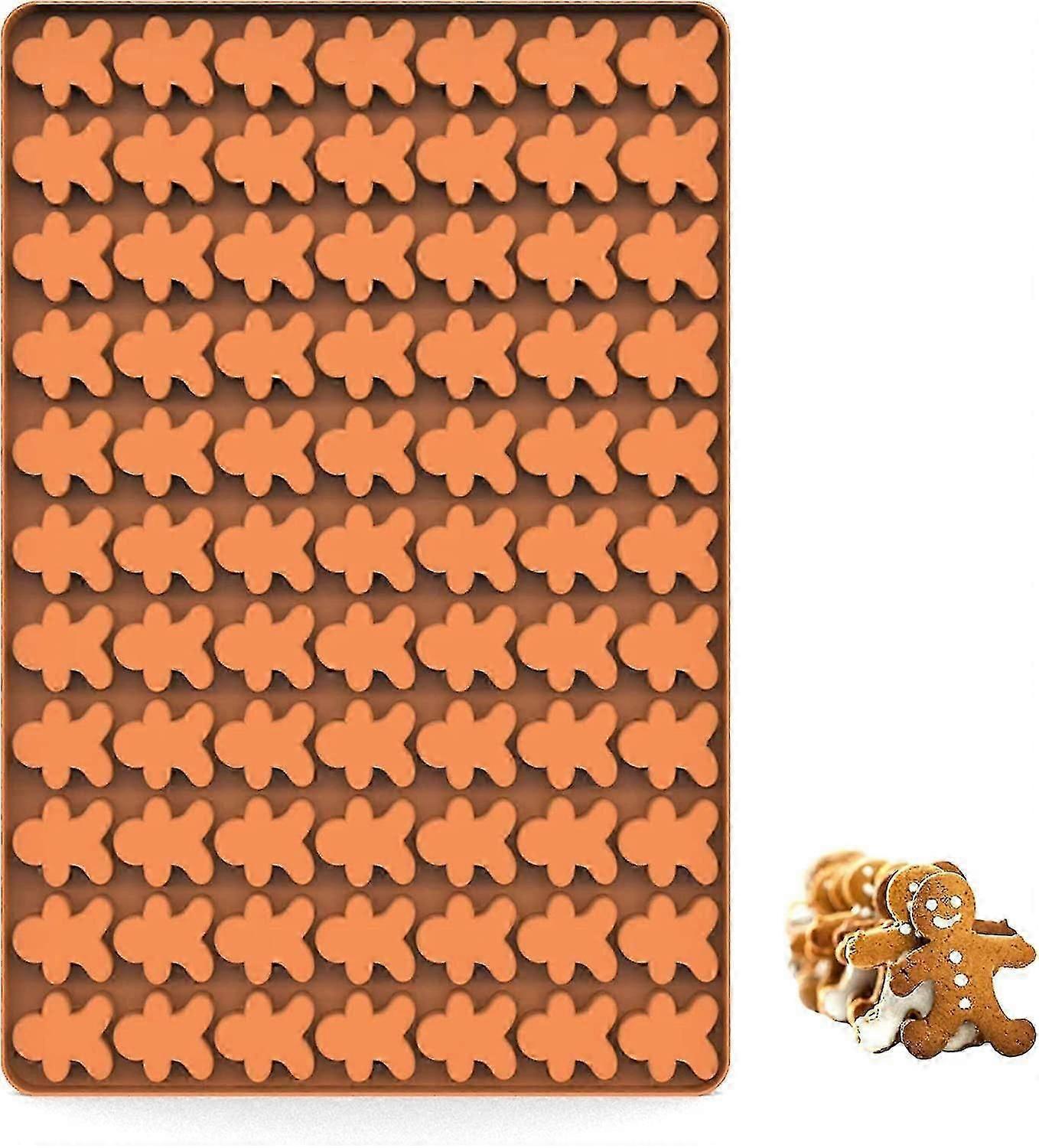 72-Cavity Gingerbread Silicone Mold