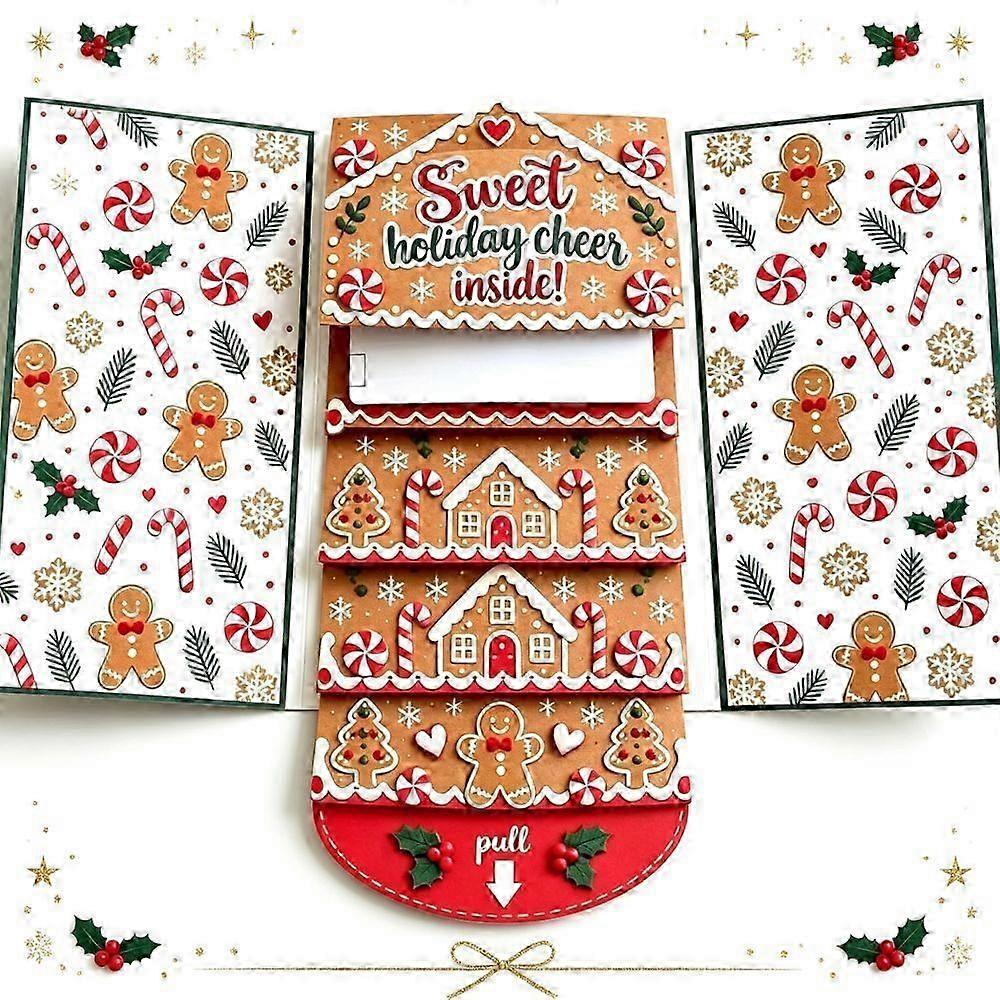 Pop Up Pull Tab Christmas Card Kit