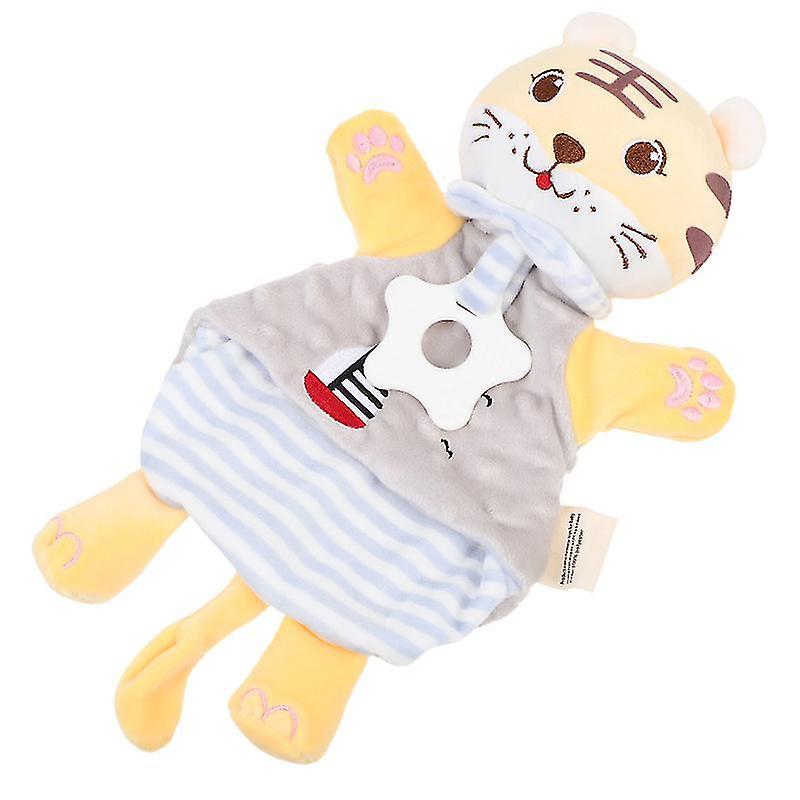 30X17cm Rattles Infants Appeasing Towel Hand Puppet Doll Toy Adorable Tiger Shape Pacifyi