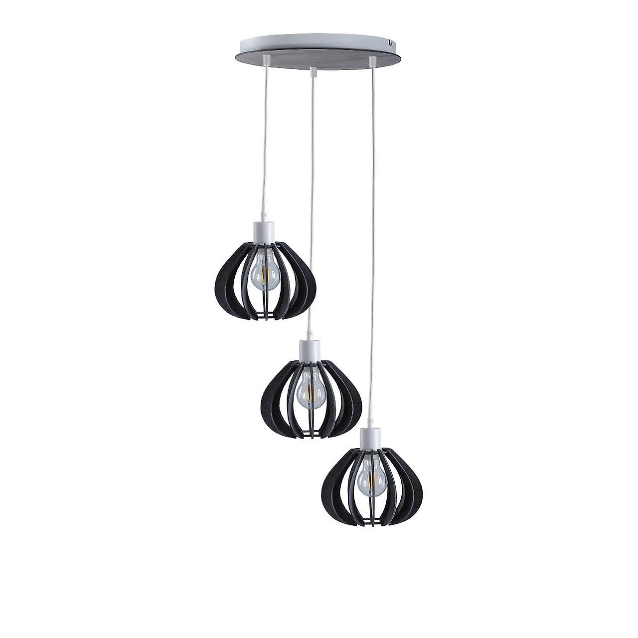 Nicoleta Cluster Pendant Ceiling Light Grey, 32cm, 3x E27