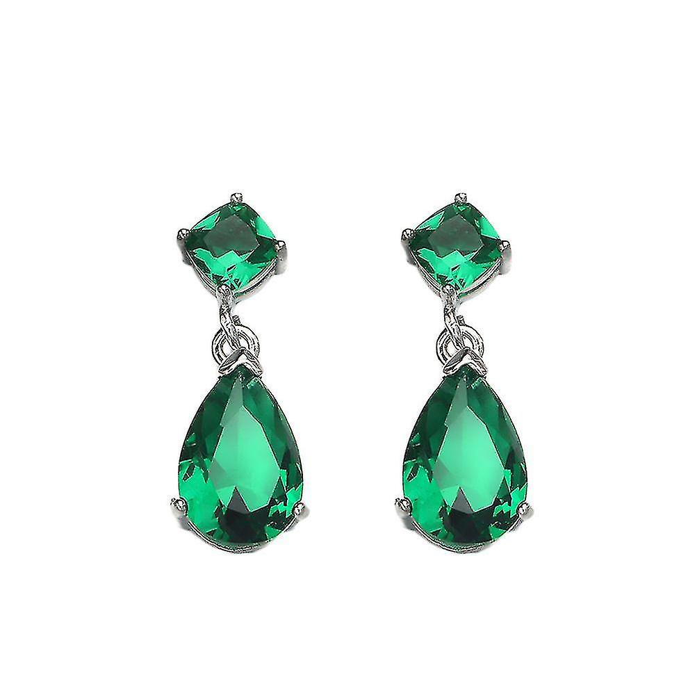 Mode Drop Earring Emerald Sieraden Accessoires Zirkoon Earring