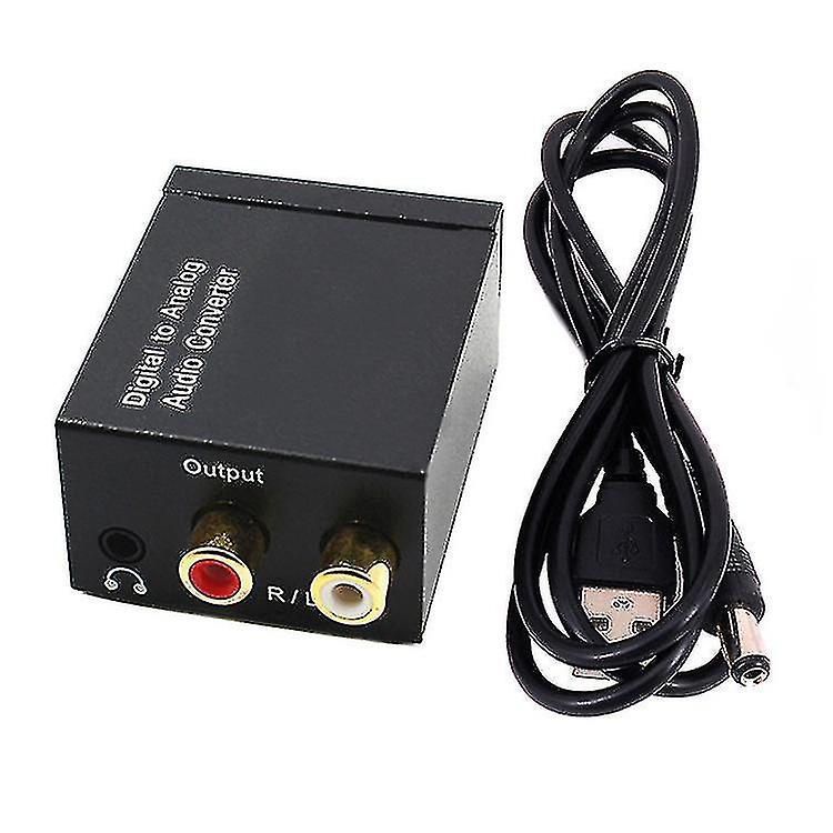 Digital Analogue o Converter Optical Coaxial Toslink Rca L/r Sound Adapters Betterlifefg
