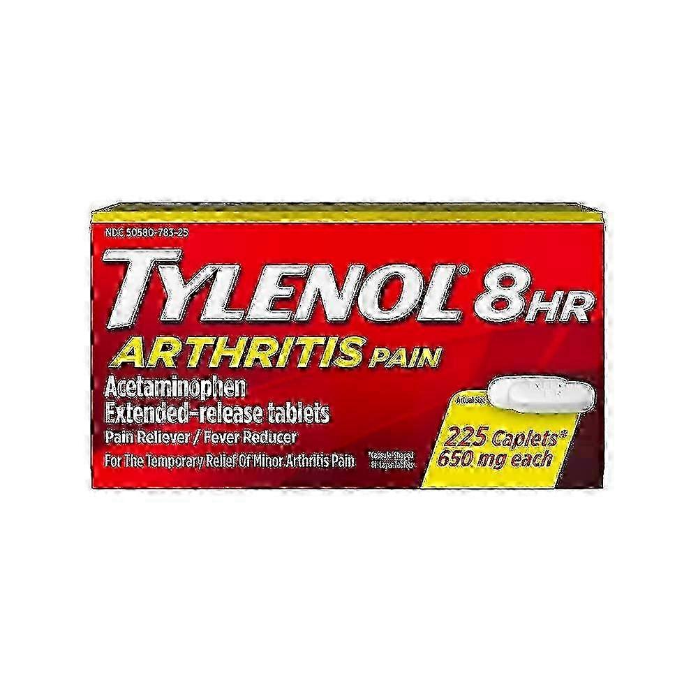 tylenol 8 hr 恢复和发烧减速机, 650 mg, caplet, 24 eh