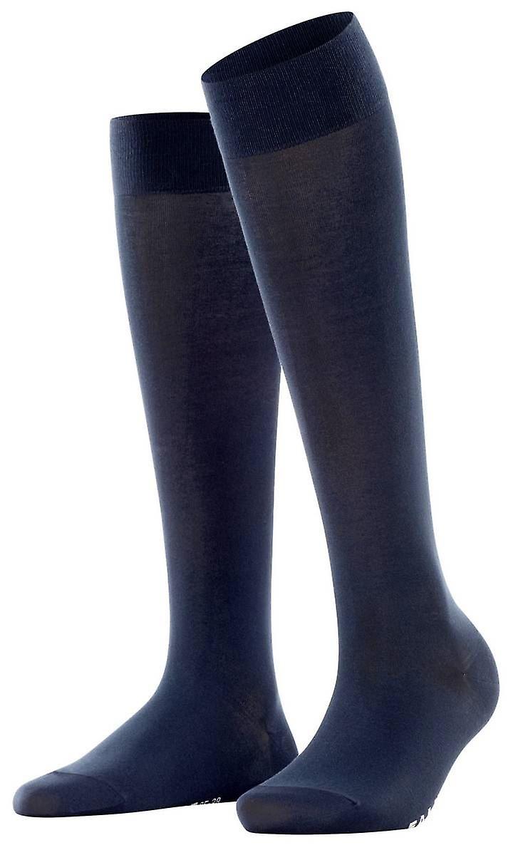 Falke Cotton Touch Knee High Socks - Dark Navy