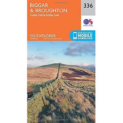 OS Explorer kart (336) Biggar og Broughton