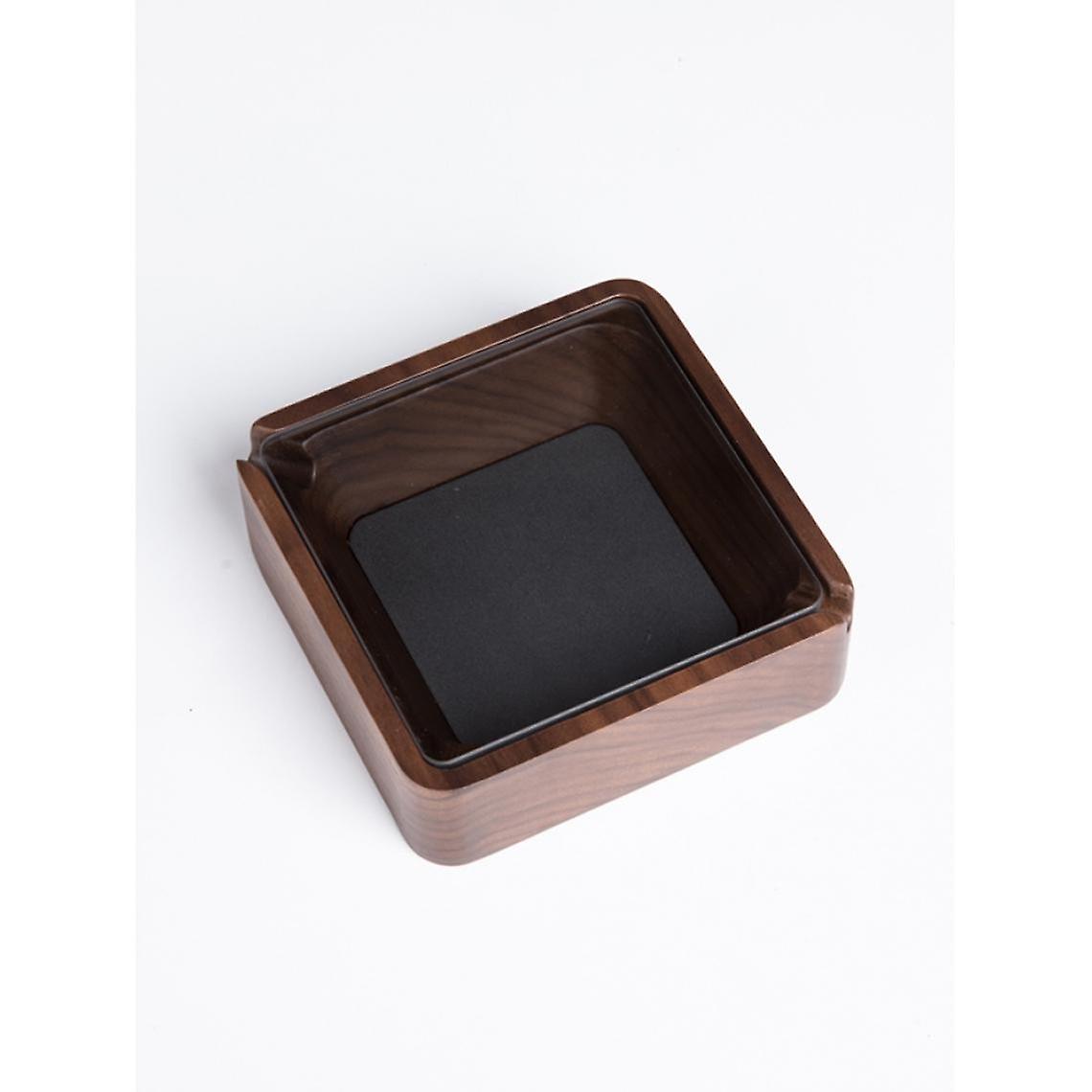 Double Slot Windproof Ashtray With Lid For Ash Nut Table Storage(black)