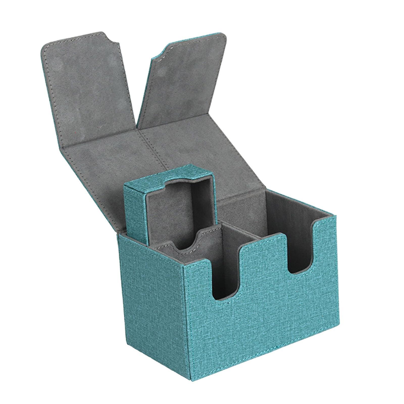 160 Card Deck Storage Box Collectible Cards Container for MTG TCG Blue