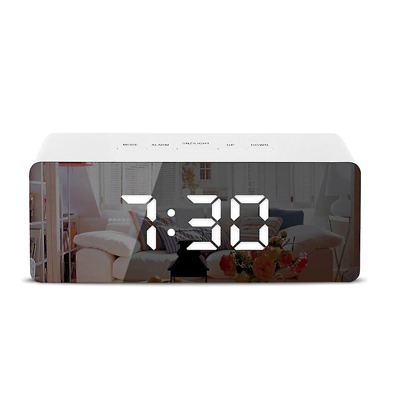 LED Mirror Digital Alarm Clock