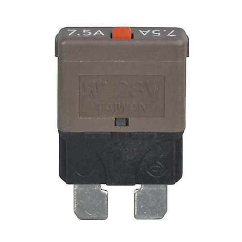 7.5A Manual Reset Standard Blade Circuit Breaker Capable Detecting Immediately
