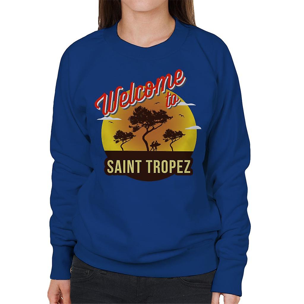 Bem-vindo ao Saint Tropez Retro mulheres de moletom