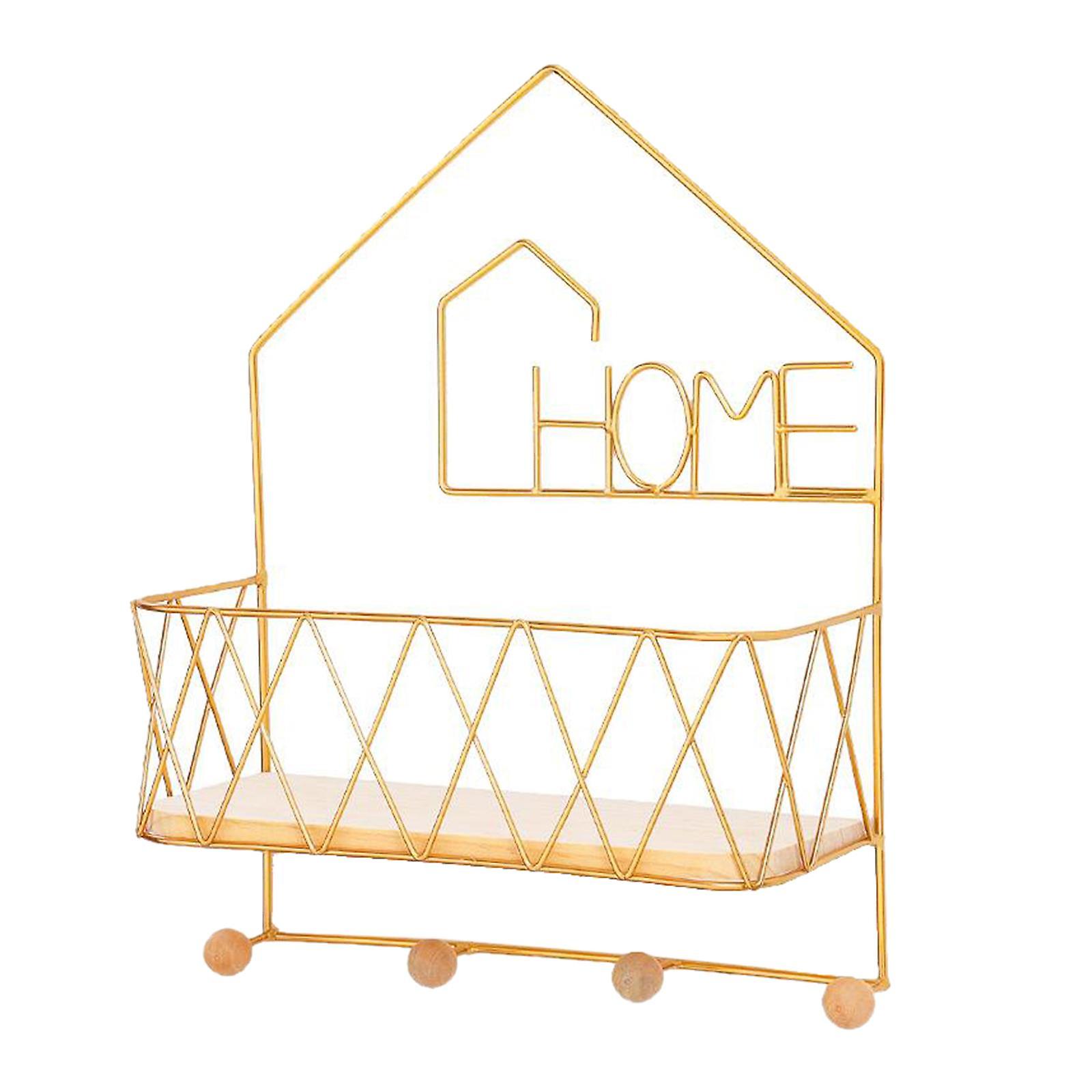 Support de clé suspendu mural Fer à repasser Organisateur Rangement Étagères Style3