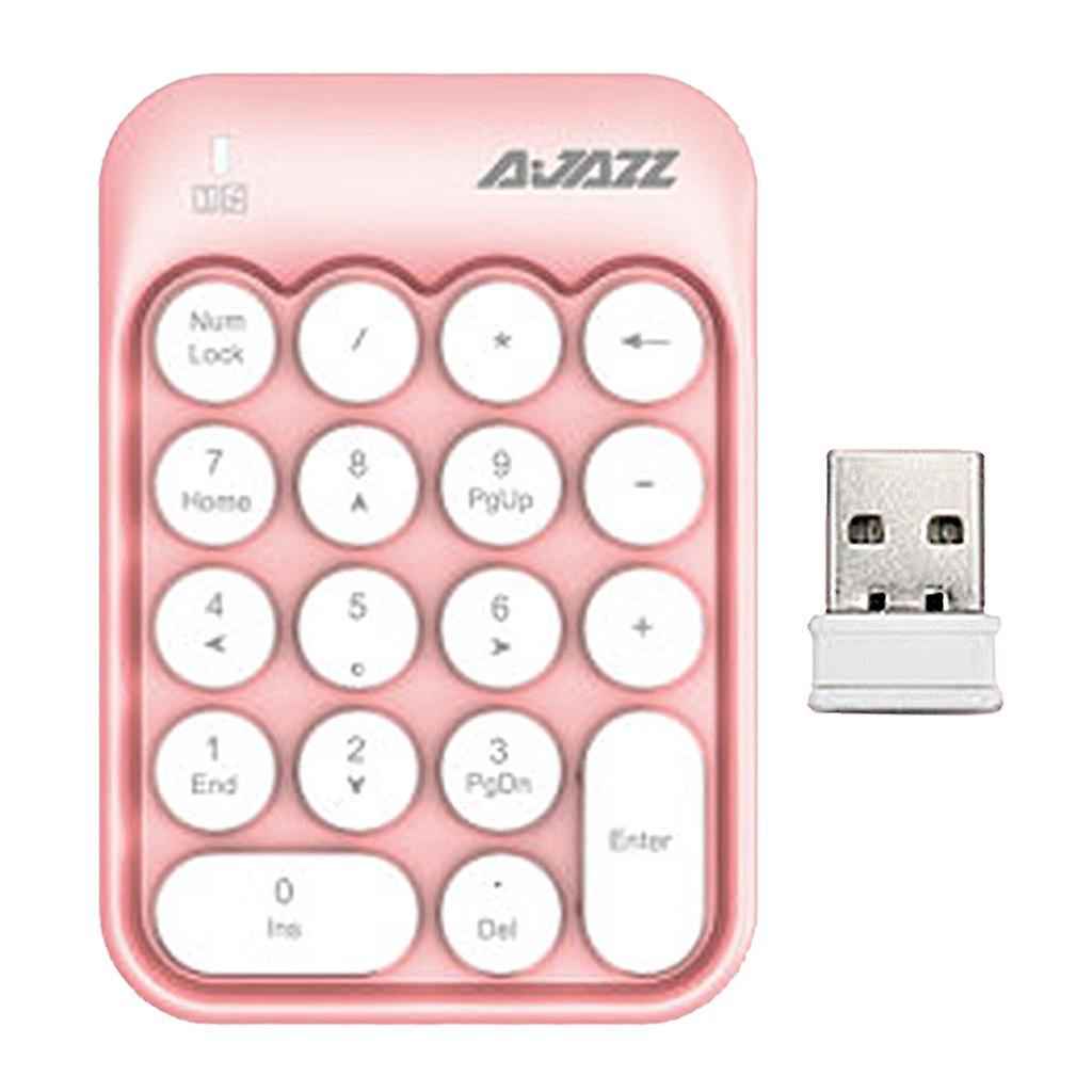 mini 18 tangenter trådlöst nummer numeriskt tangentbord digitalt tangentbord rosa