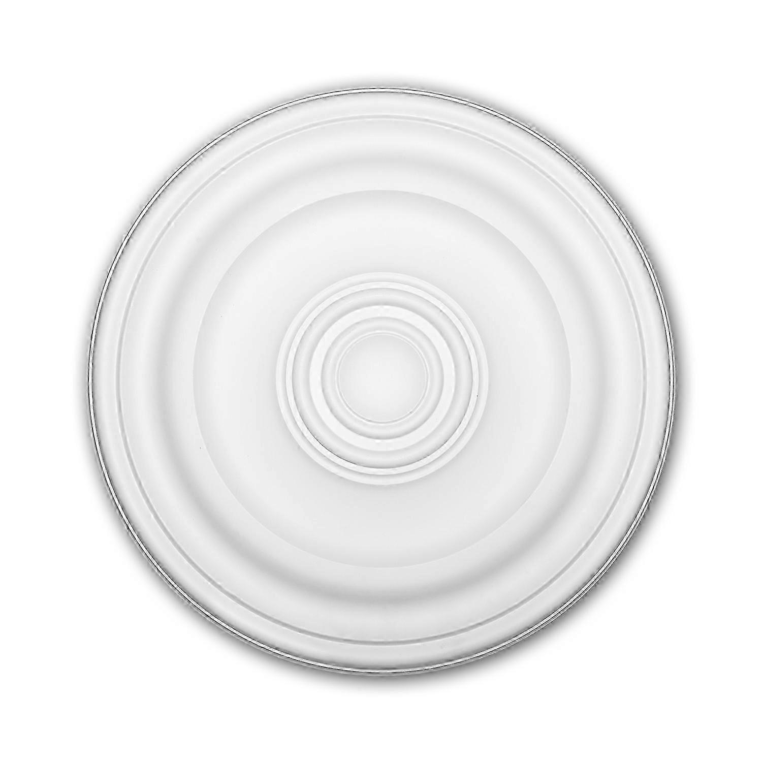 e-Delux GmbH 1 x Rosace 156050 Profhome blanc Mousse de polyuréthane rigide prétraité léger, solide, indéformable