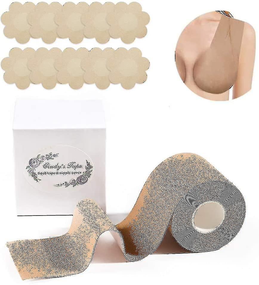 Neues Bruststraffungsband mit Nippelabdeckung Set (10pcs) A-e Cup Big Large Size, Brust