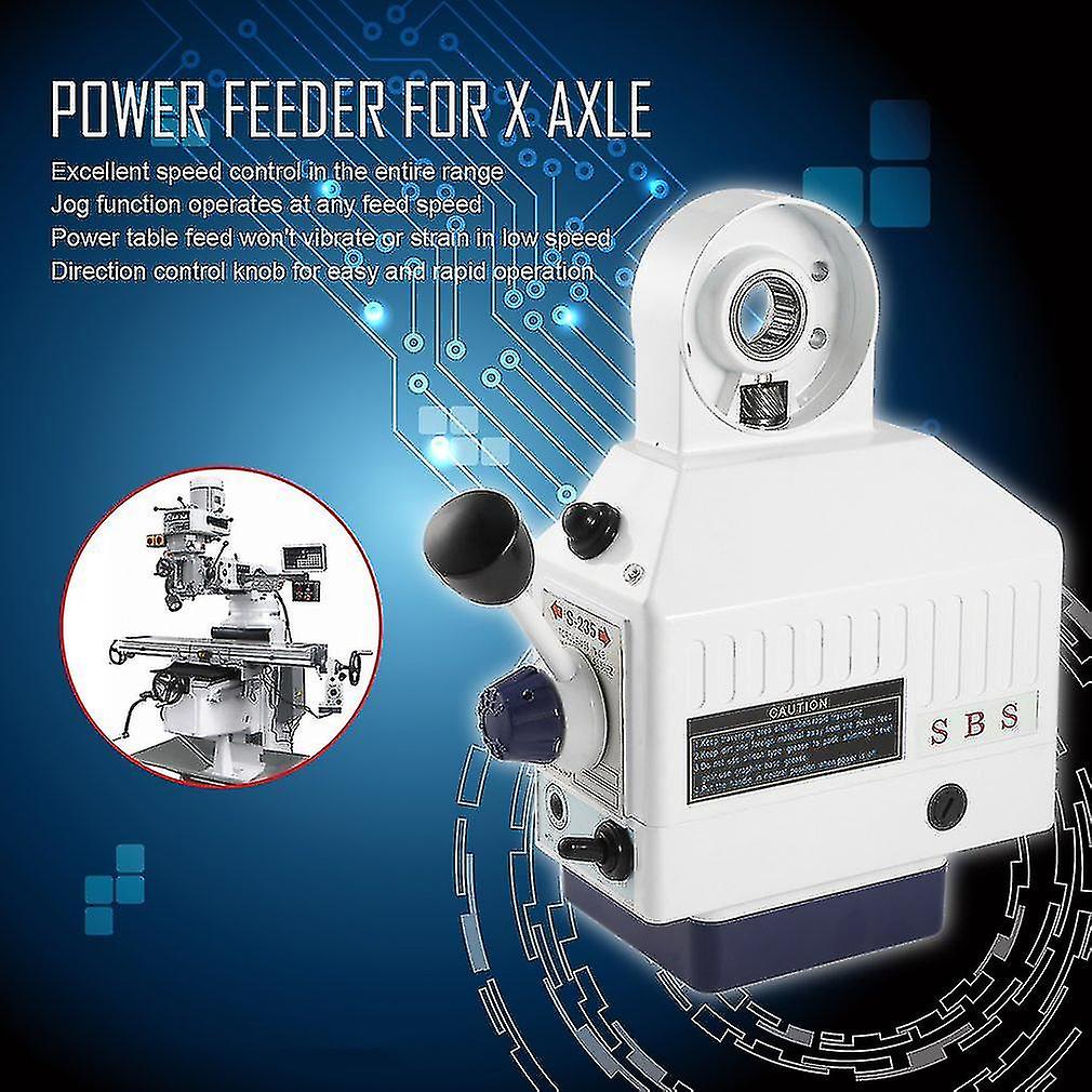 Sbs 110v Automatical Power Feed Feeder For Vertical Milling Machine X Axle