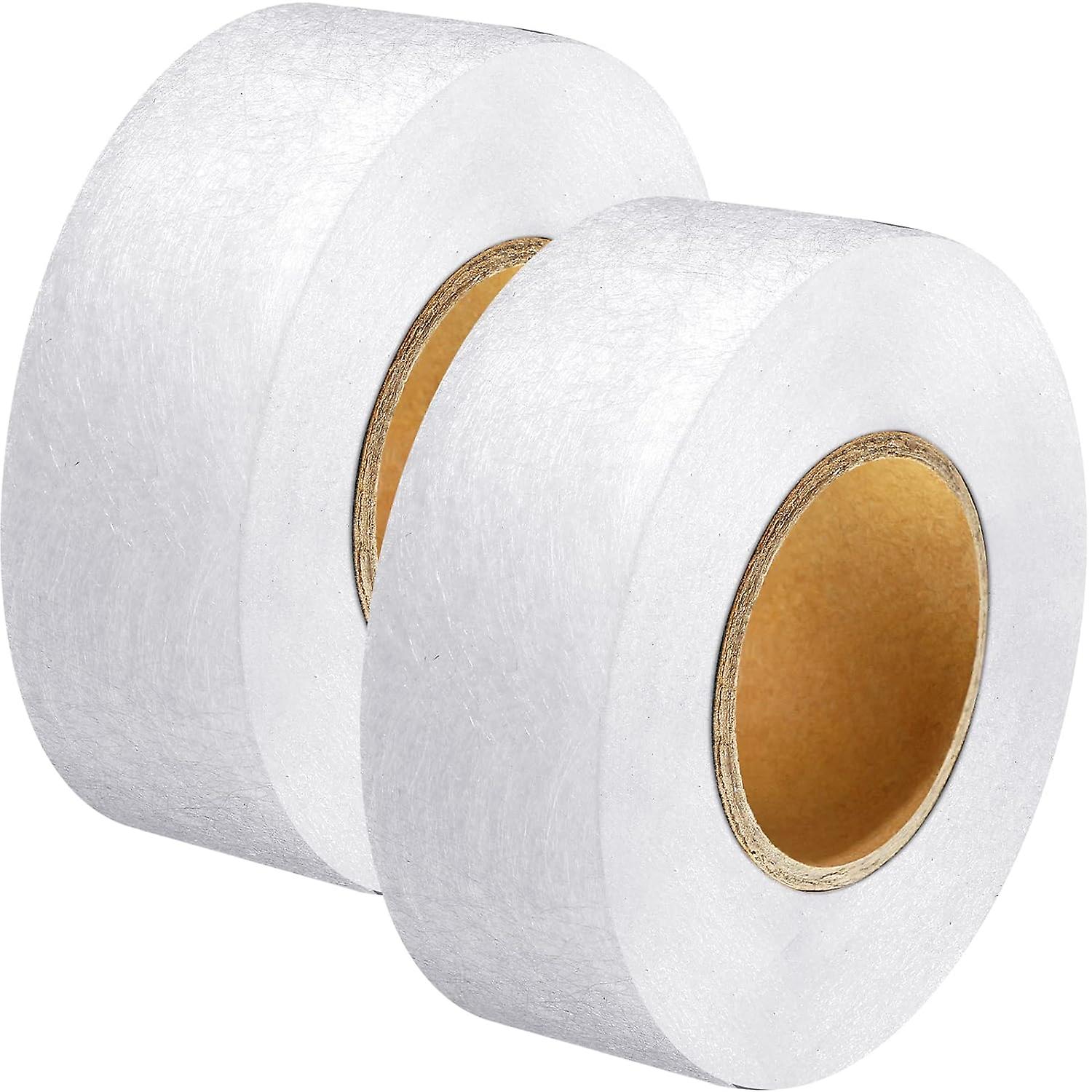 2 Rolls Fabric Fusing Tape Adhesive Hem Tape - White