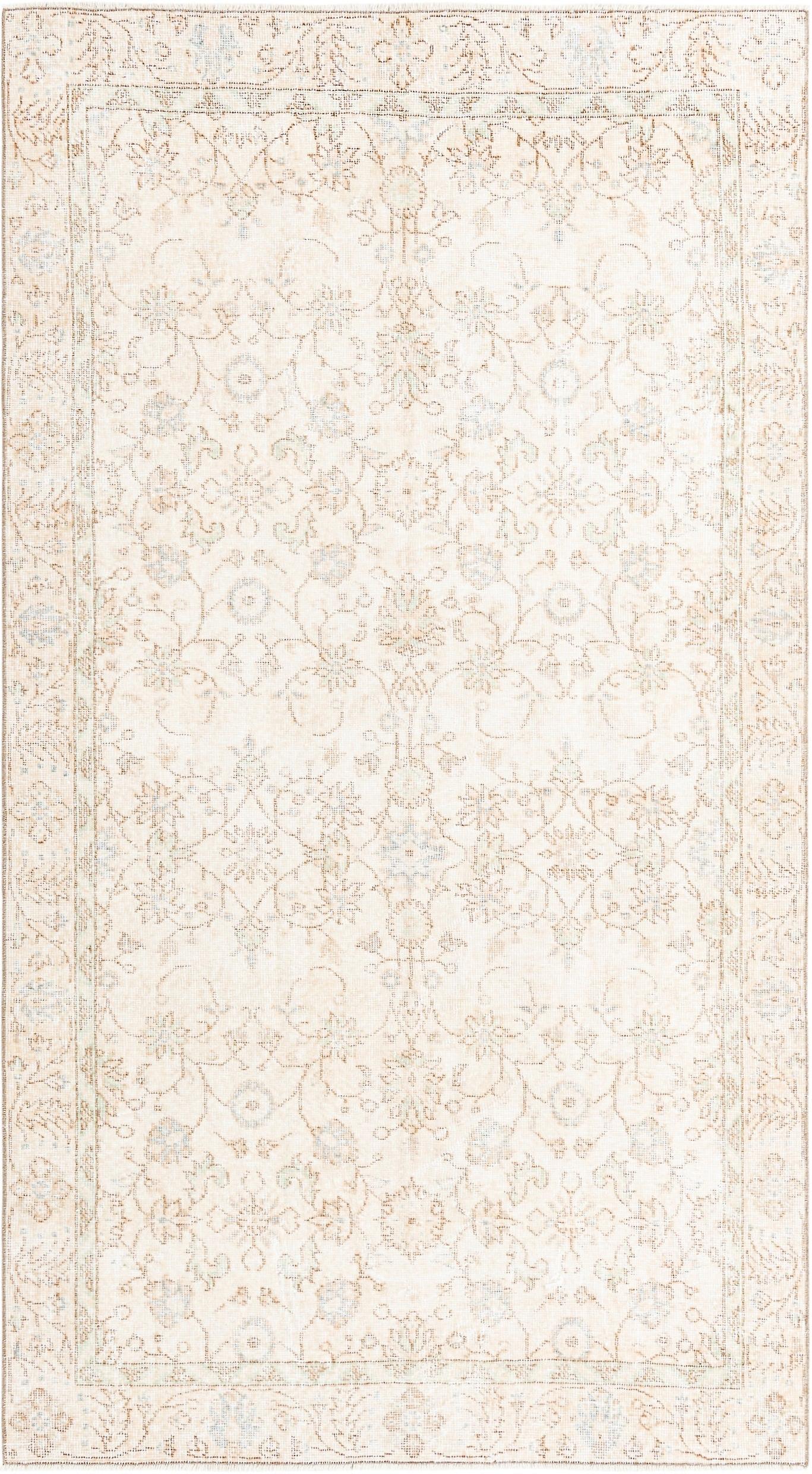 Hadorn Ultra Vintage 135x244 带粉红色手工制作的火鸡地毯