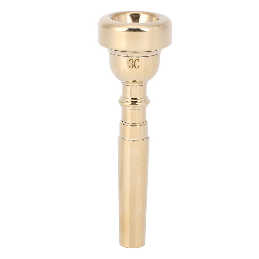 Durable and Elegant Brass Trumpet Mouthpiece Professional Musical Instrument Accessory Gold3C