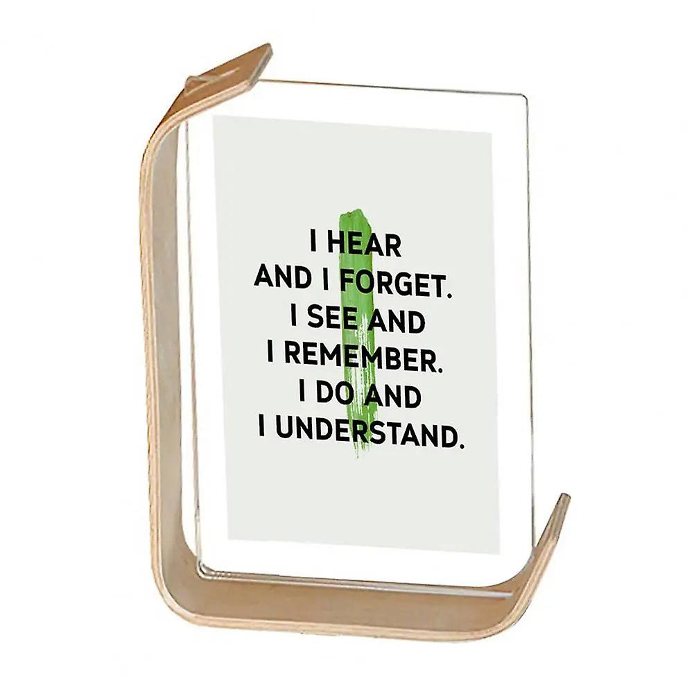 Pretty Burr-free Fine Workmanship Table Ornament Wooden Photo Display Frame Colorfast Wooden Picture Frame Bedroom Supplies