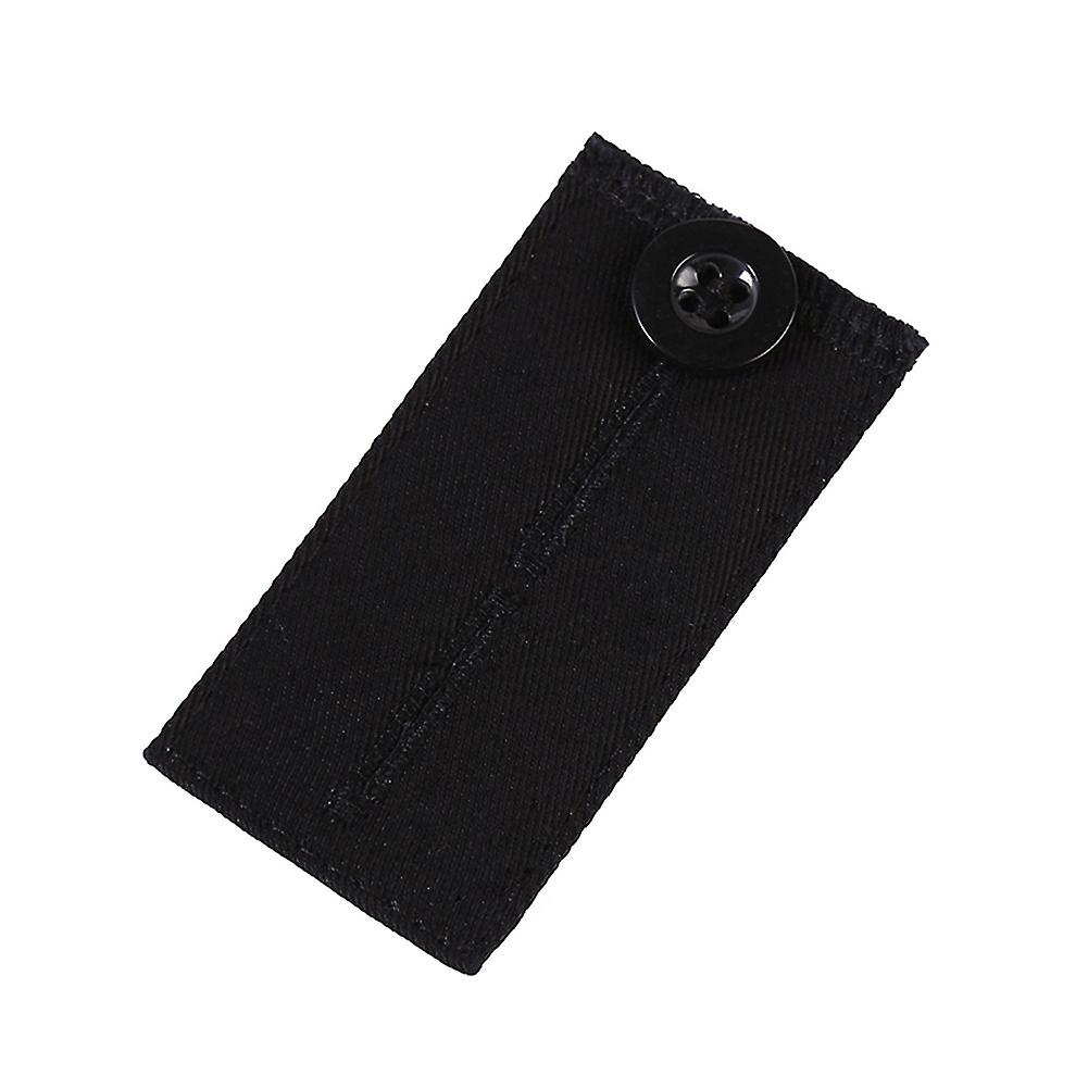 Pants Waist Extender Button for Men Women with Gold Finished Metal Button DIY Waist Adjustment Black