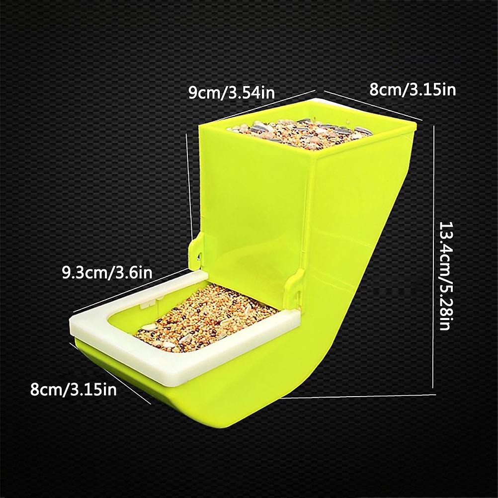 Fuglefoder til burophængning, fuglefoder og vanddispenser af plast