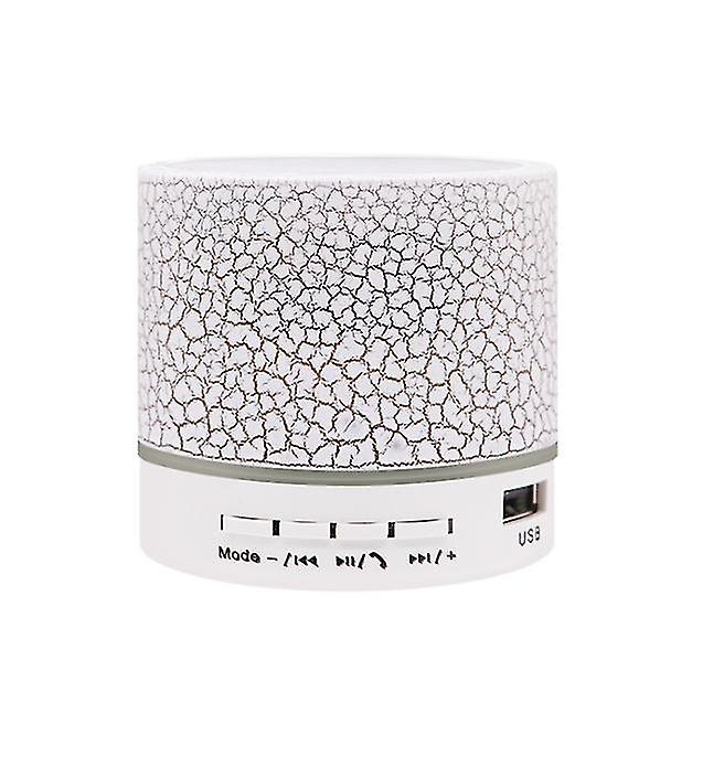 White Crack Bluetooth Speaker, Mini Subwoofer Wireless Light Emitting Speaker Zf0627