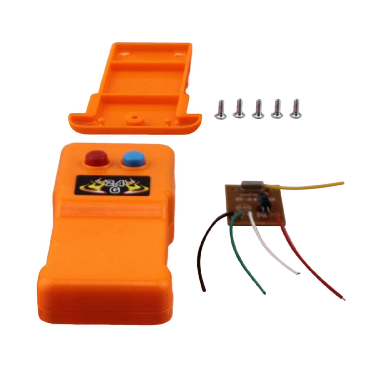 2 Channels 2.4GHz RC Transmitter and Receiver for DIY Kids Toys Projects