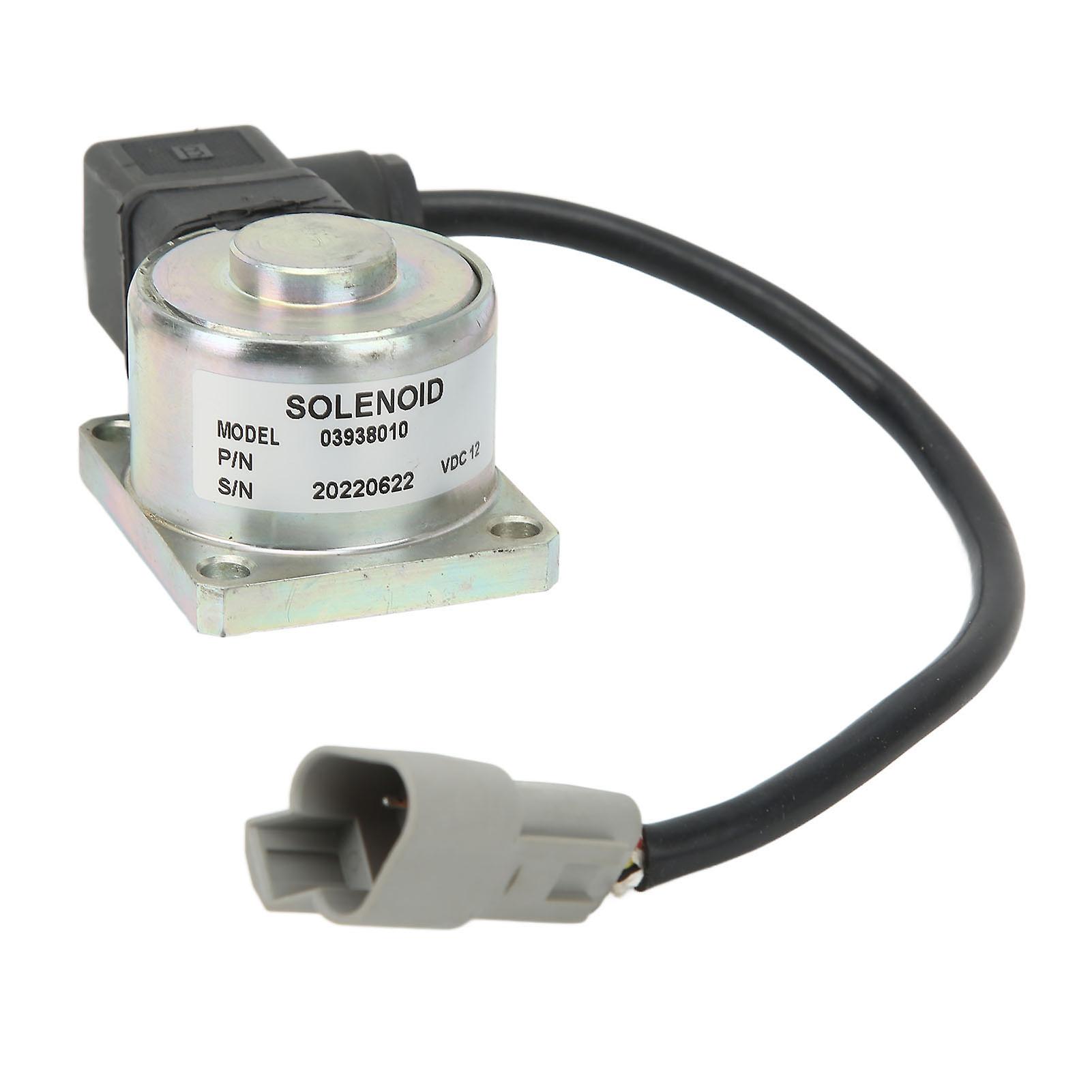 Flameout Solenoid Valve 12V Stop Shutoff Control Valve High Performance for HATZ L M Diesel Motor 