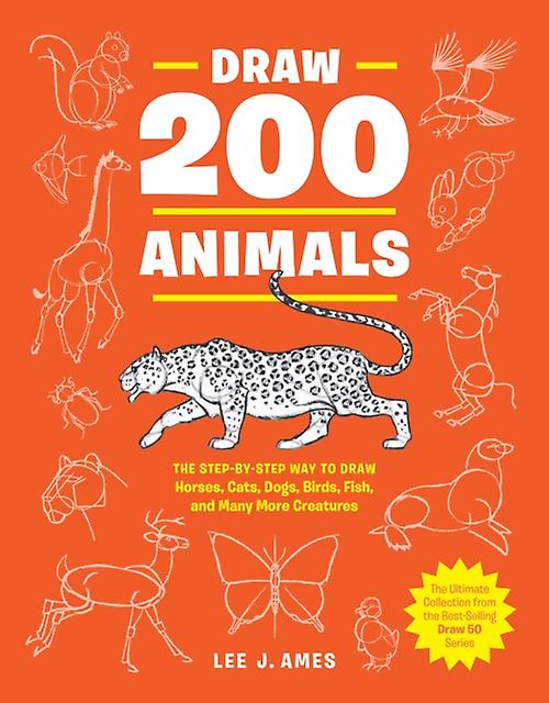Draw 200 Animals - Lee J. Ames - Paperback - English Book - Drawing and drawings
