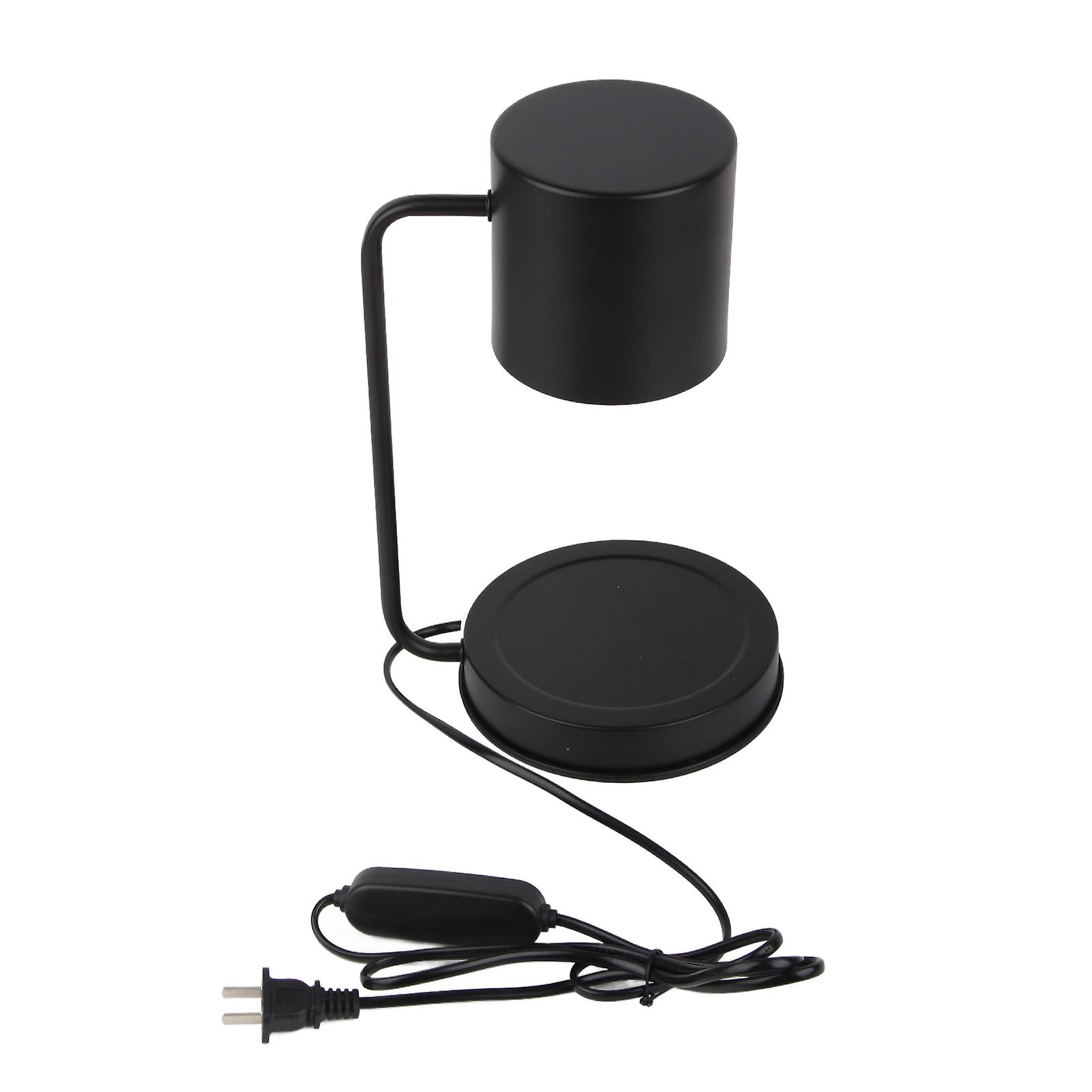 Black Dimmable Aromatherapy Wax Warmer with Timer for Bedroom Use