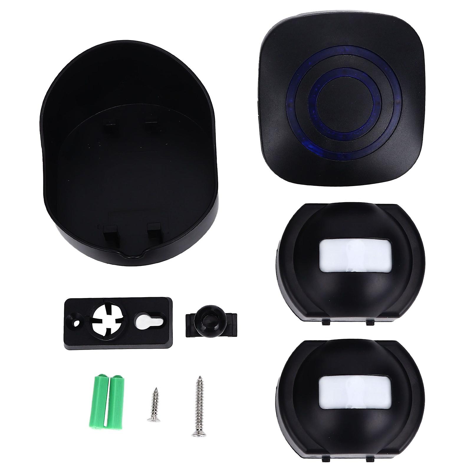 Smart Wireless Sensing Doorbell Waterproof Doorbell Security Alarm Kit for Home Yard with 1 Alarm 2 Sensor 110‑240V US