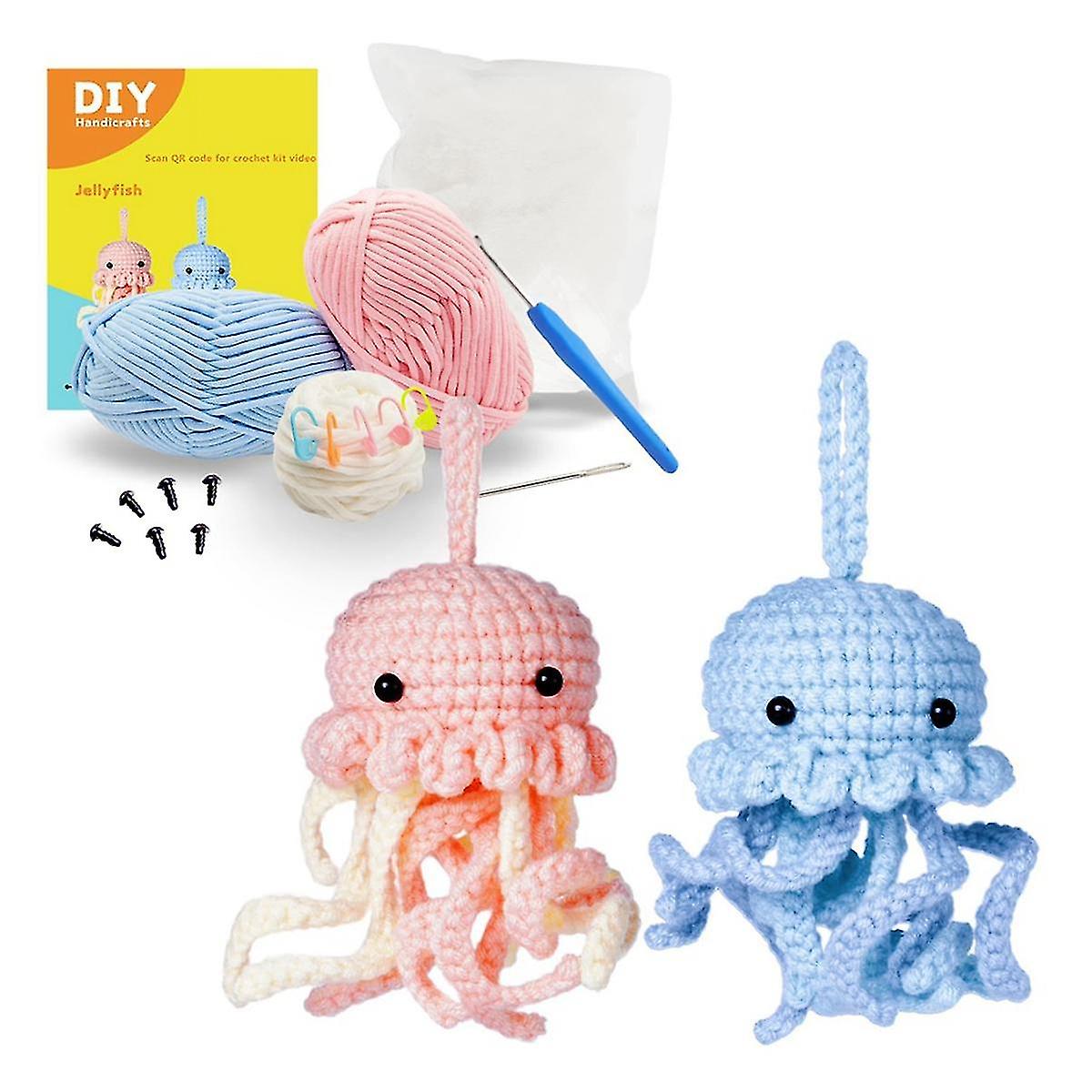 Beginner Crochet Kit,crochet Kit For Beginners With Step-by-step Video Tutorials,knitting Supplies,bundle Includes,yarn