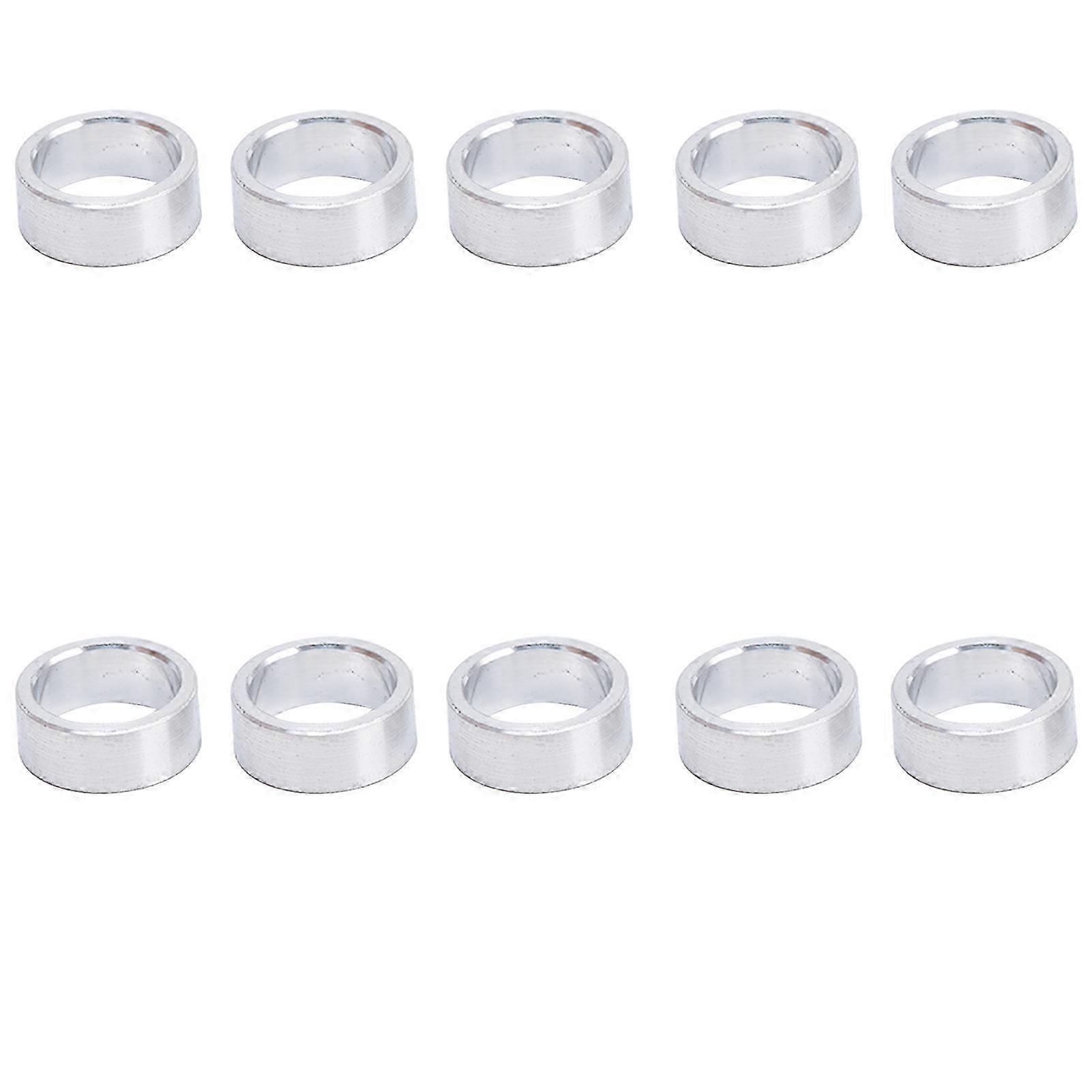 10pcs Aluminum Alloy Round Standoffs, Unthreaded, 10mm x 4mm Outer Diameter