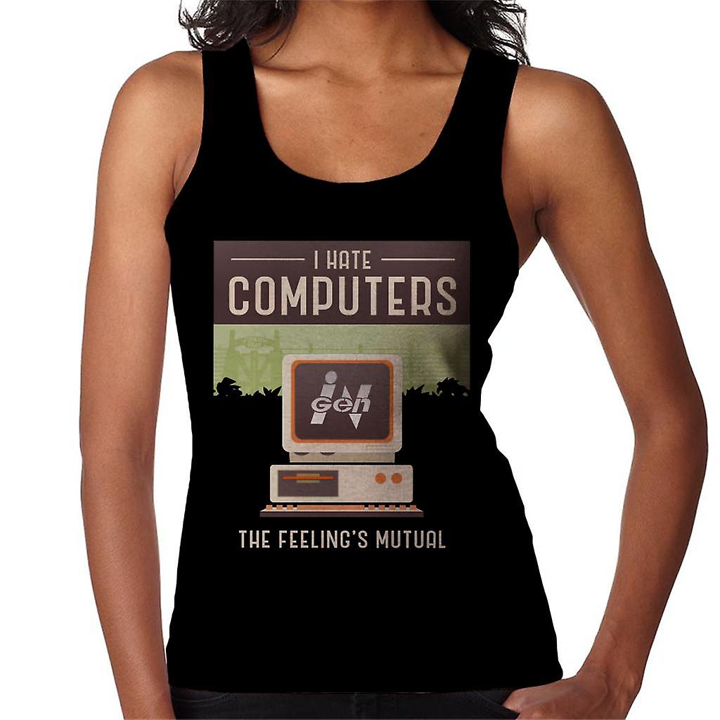 Jurassic Park Ingen I Hate Computers The Feelings Mutual Women's Vest