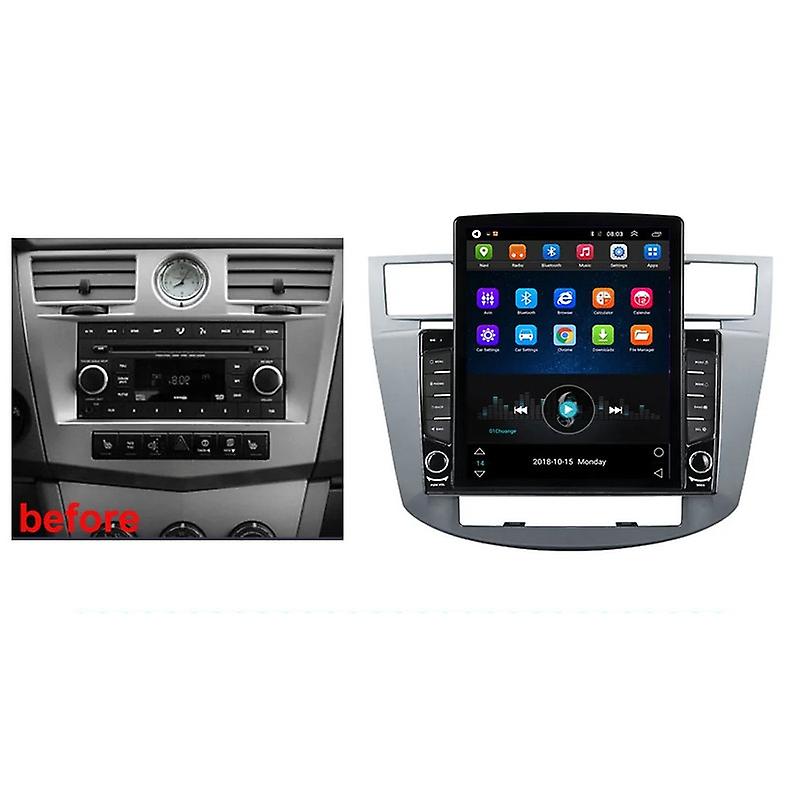 9.7" Android For Chrysler Sebring 3 JS 2006 - 2010 Tesla Type Car Radio Multimedia Video Navigation