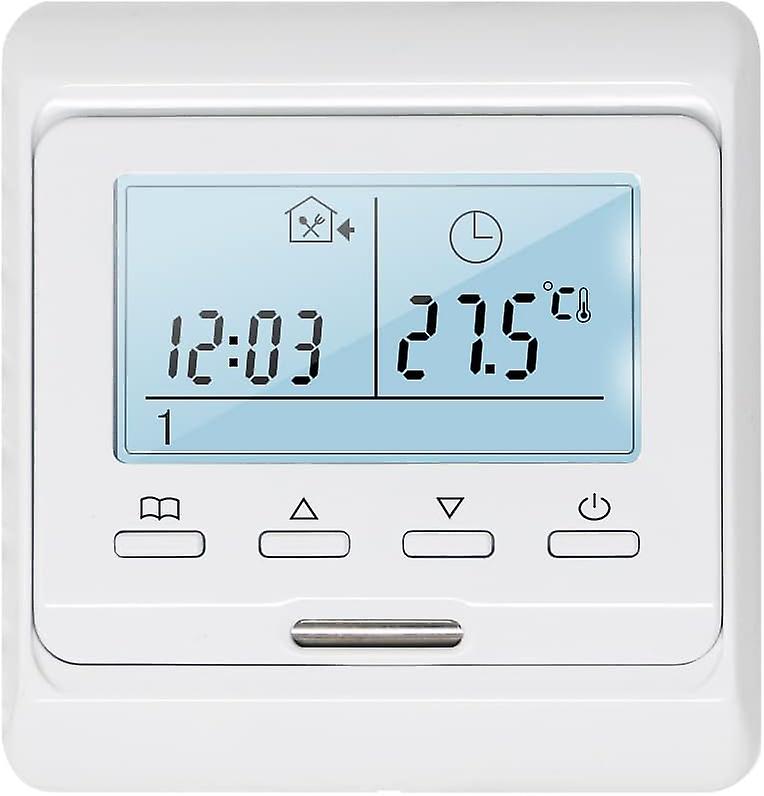 3A programmable room thermostat for electric underfloor heating (without probe)