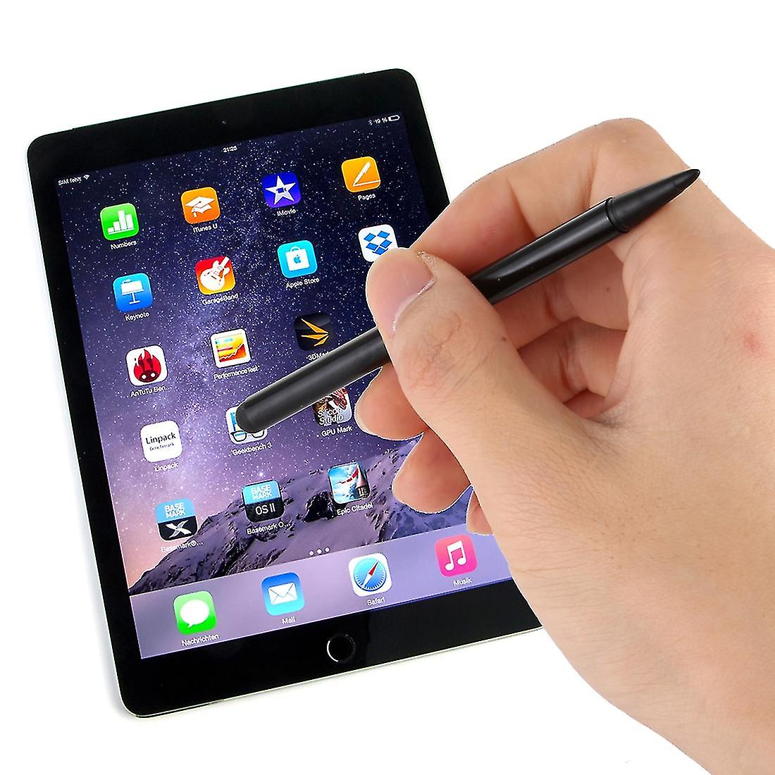 Resistive Capacitive Touch Screen Precision Touch Double Tip Stylus Pen Black