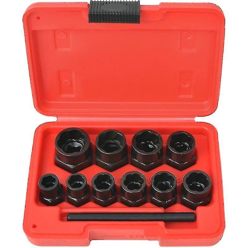 Damaged Bolt/nut Extractor Kit Steel 11 Pcs Hand Tools