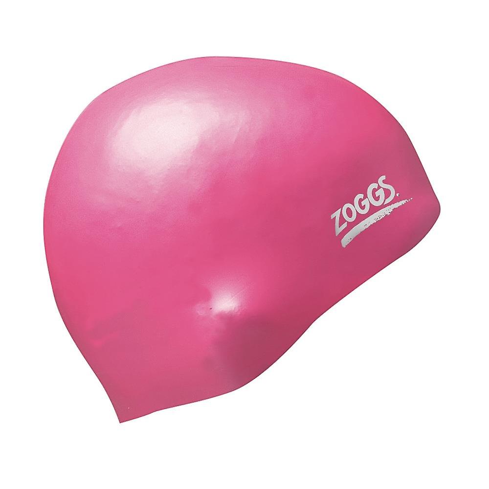 Zoggs Easy Fit Silicone Swim Cap - Pink Unisex Adult