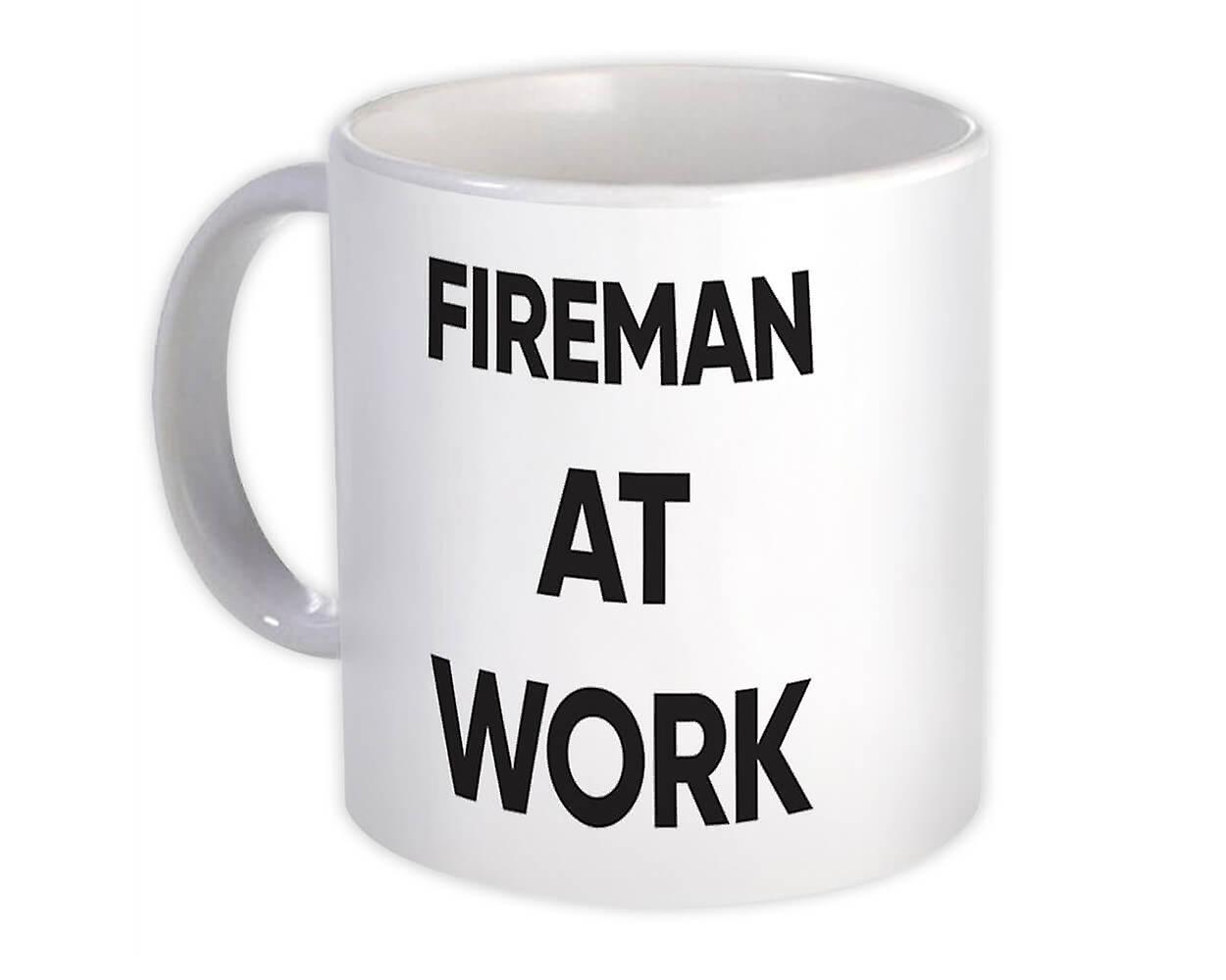 Gift Mug: FIREMAN At Work Job