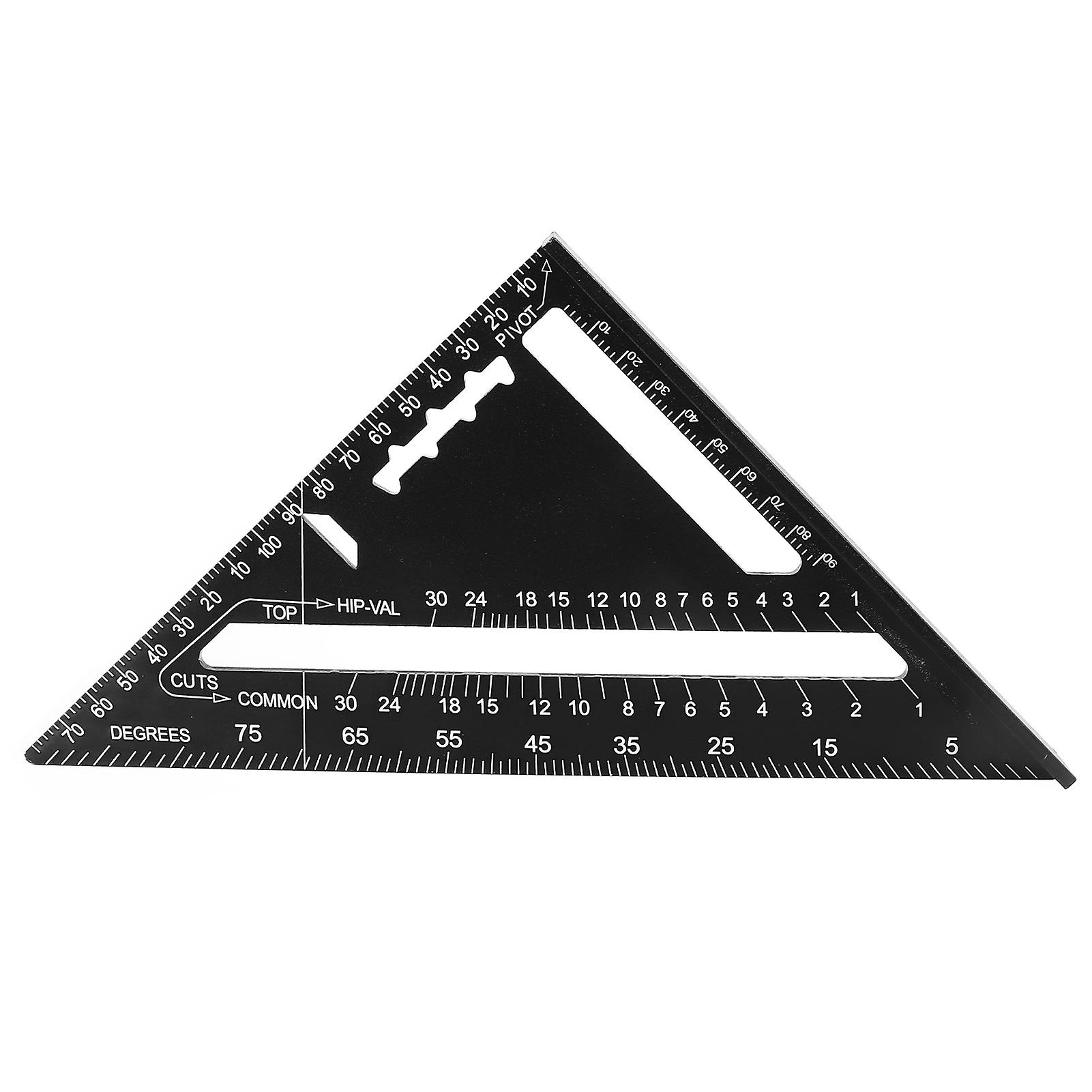 Jadeshay 7 Inch Aluminum Triangle Square, Carpenters Precision Tool for Woodworking, 90° & 45° Angles, Lightweight, Portable, Durable Y4CW9