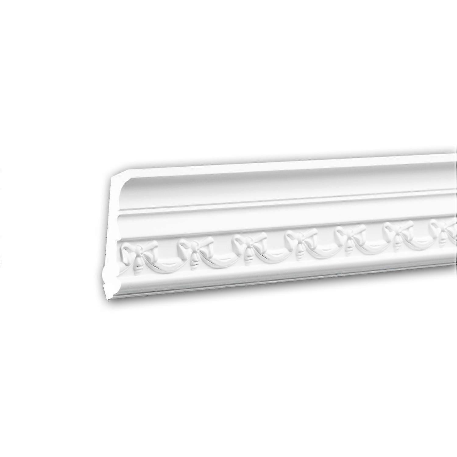 e-Delux GmbH 1 x Corniche 150186F Profhome blanc Polyuréthane prétraité léger, solide, indéformable