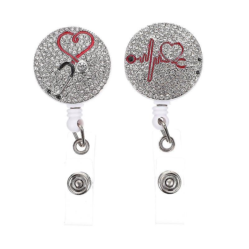 2pcs Badge Reel Retractable