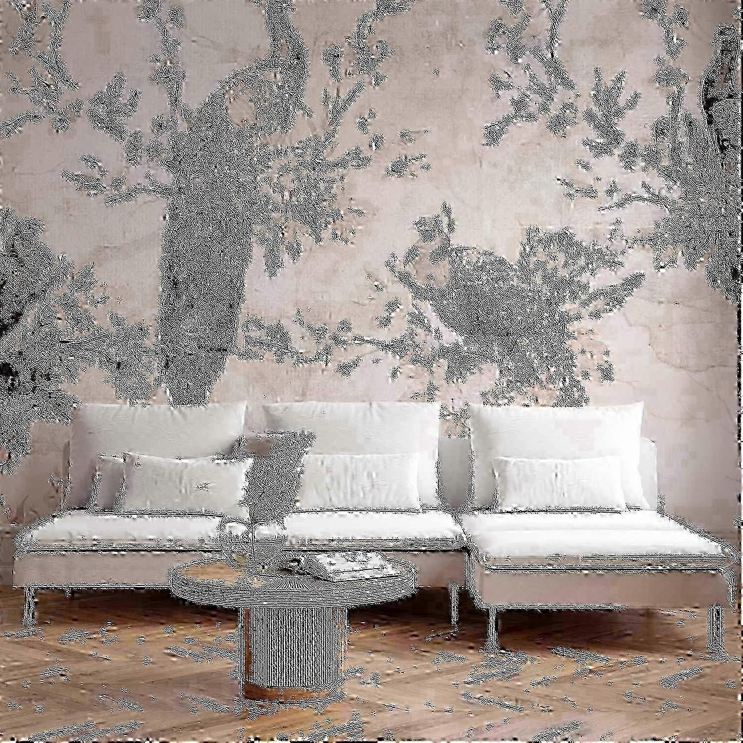 Wall Mural - Peacocks in Delicate Beige
