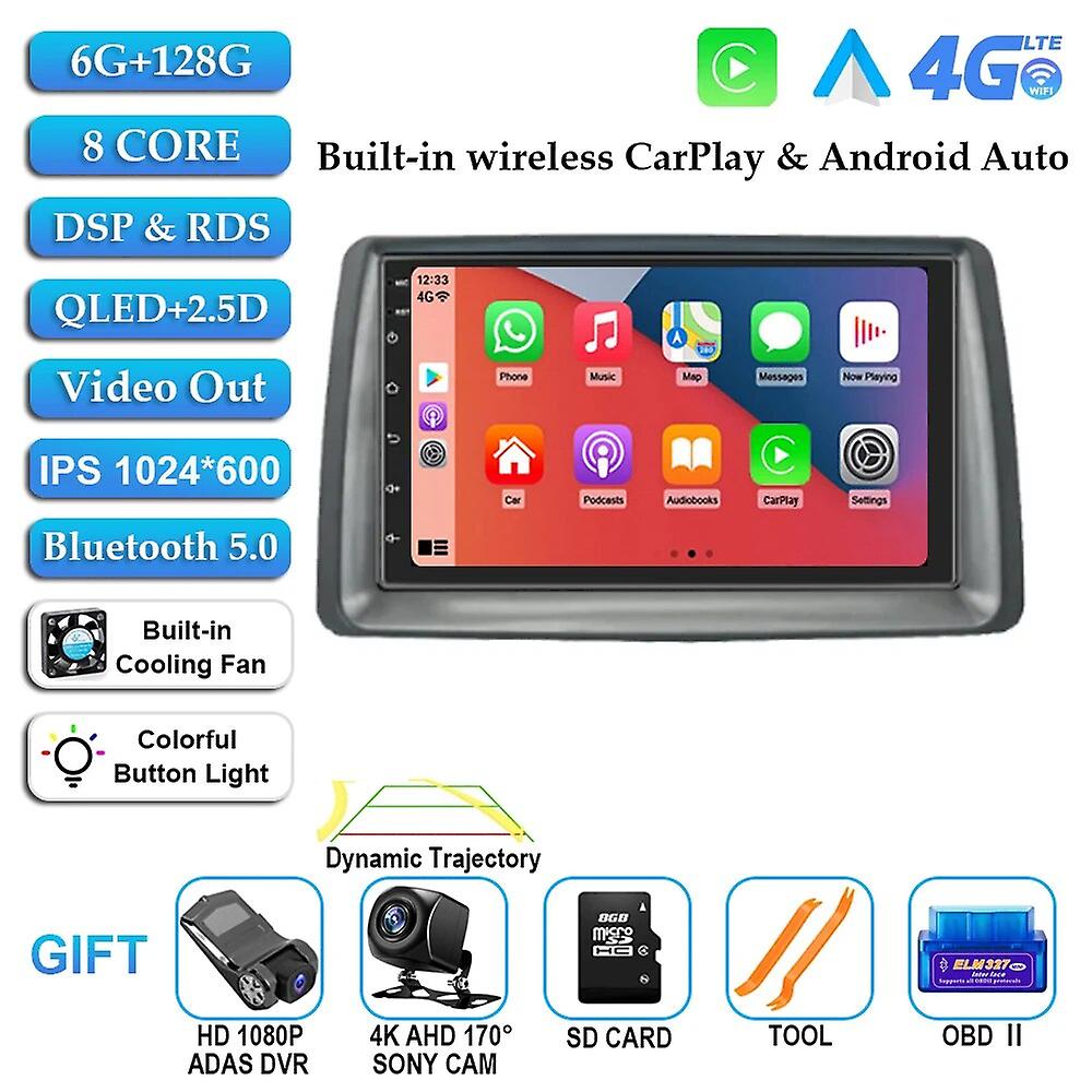 7" Car Radio Android 13 For Fiat Panda 2003 2004 2005 2006 2007 -2012 Stereo Multimedia Player Navigation Autoradio Carplay Auto